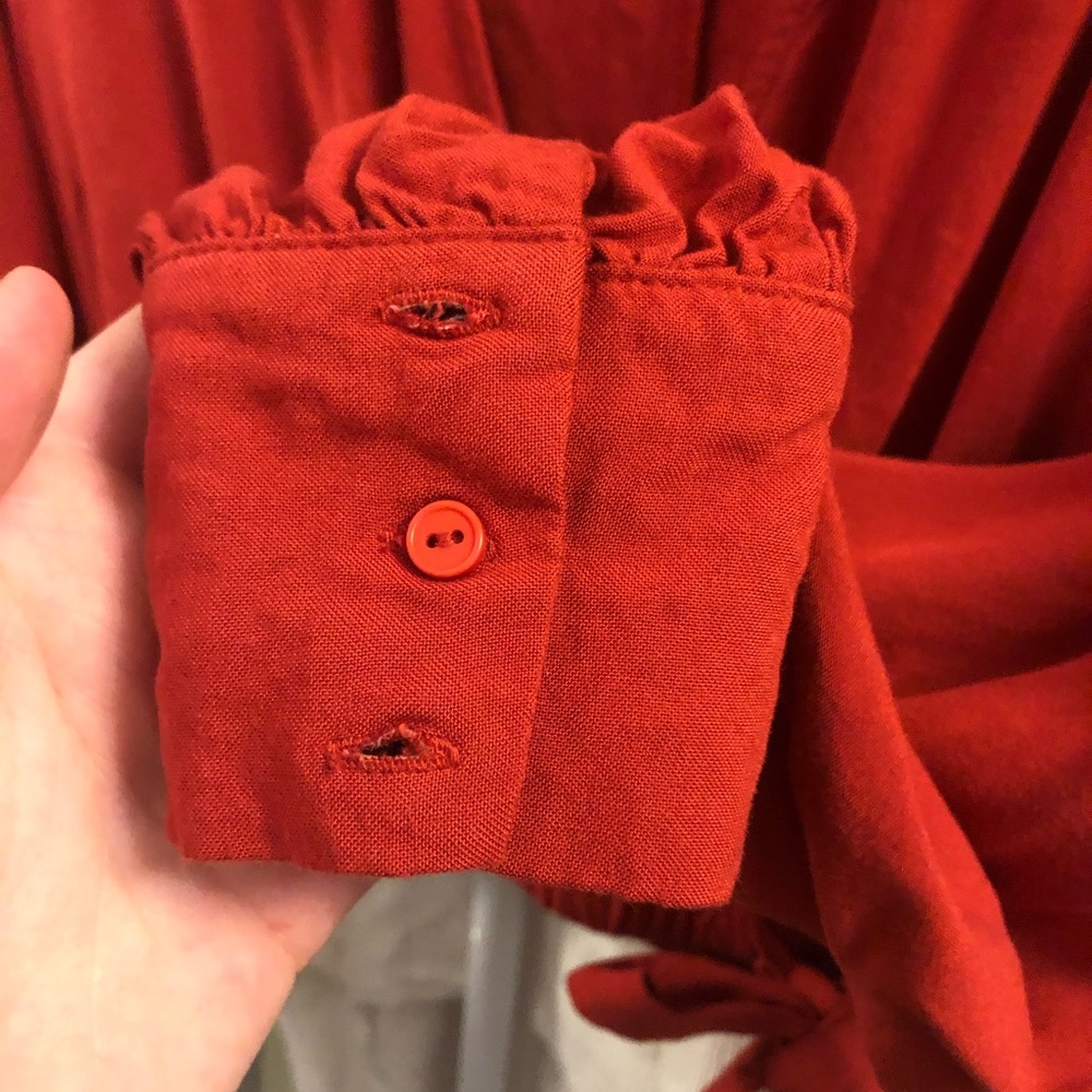 Deep orange cropped long sleeve - Picture 4 of 4